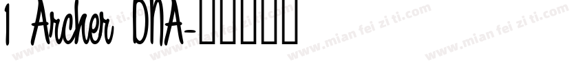 1 Archer DNA字体转换